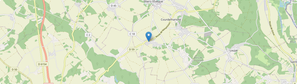 Courdemanche - Carte