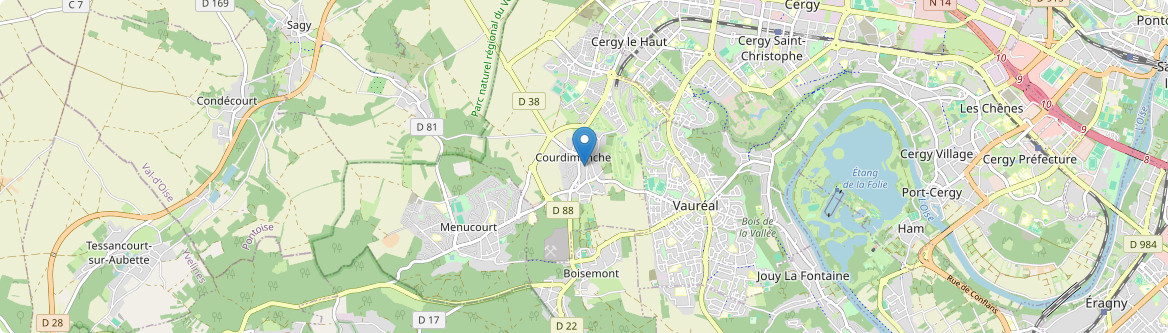 Courdimanche - Carte