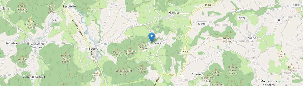 Couret - Carte