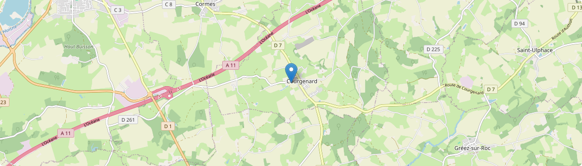 Courgenard - Carte