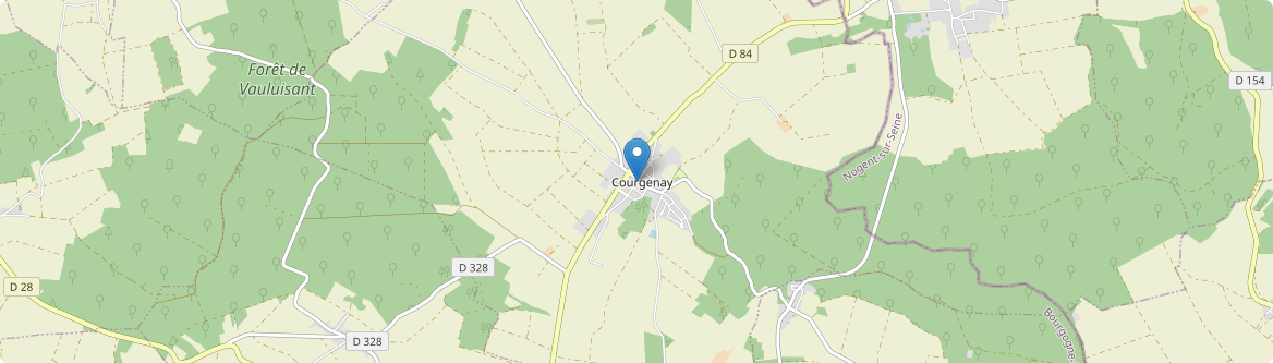 Courgenay - Carte