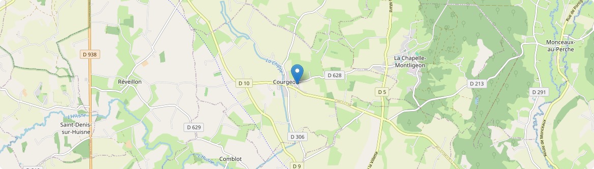Courgeon - Carte