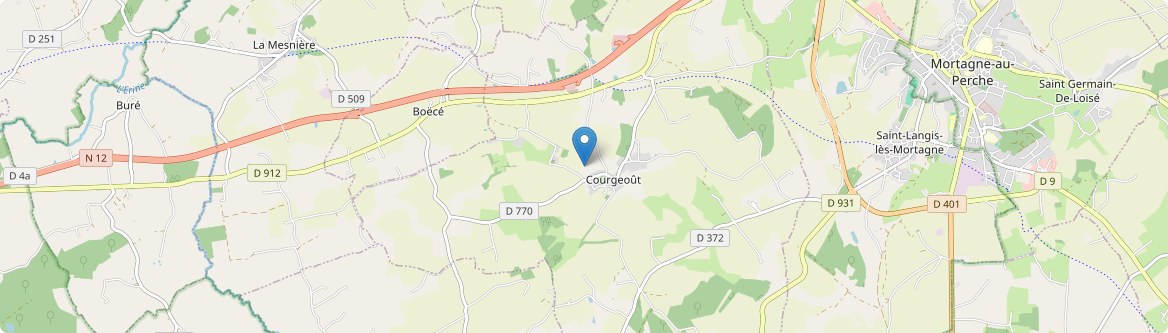 Courgeoût - Carte