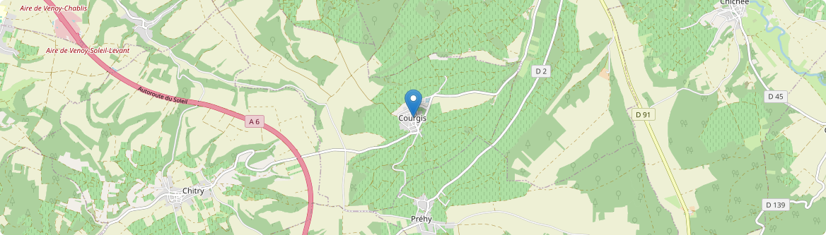 Courgis - Carte