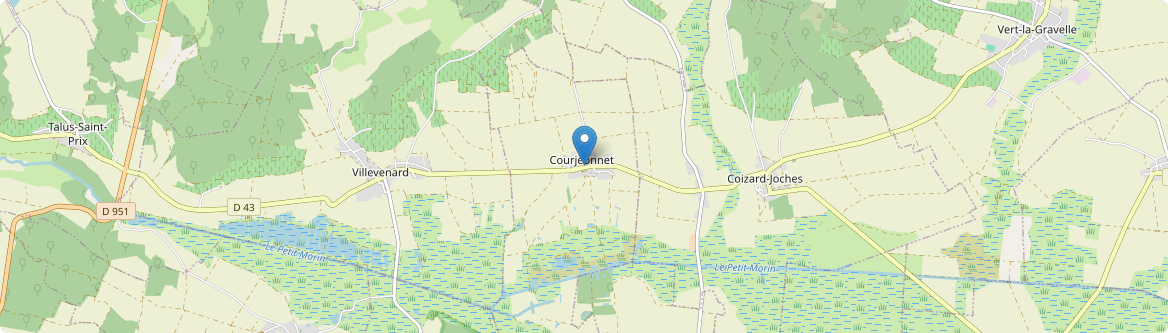 Courjeonnet - Carte