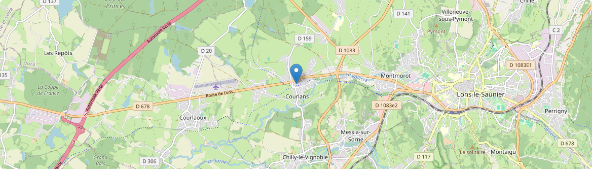 Courlans - Carte