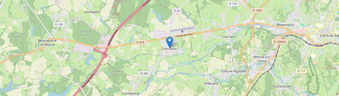 Courlaoux - Carte