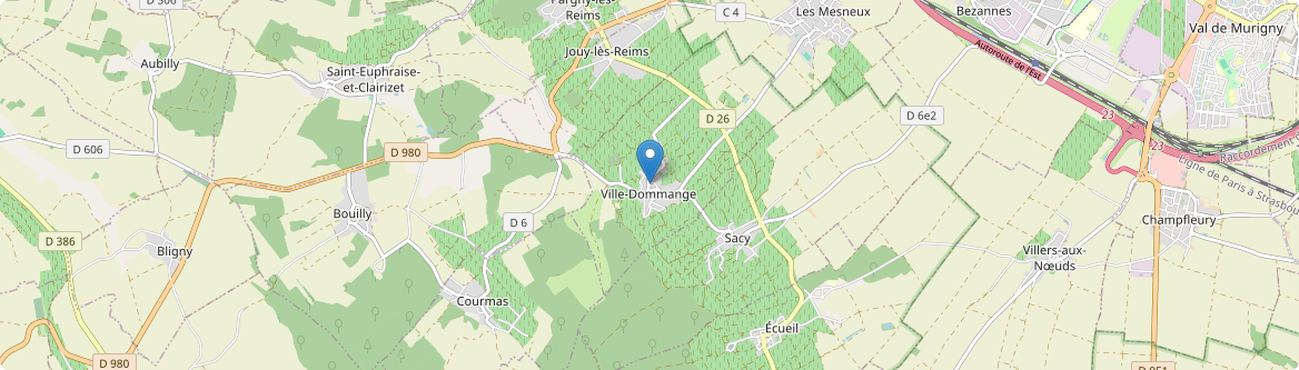 Courmas - Carte