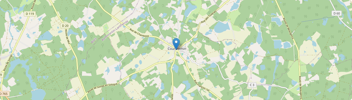 Courmemin - Carte