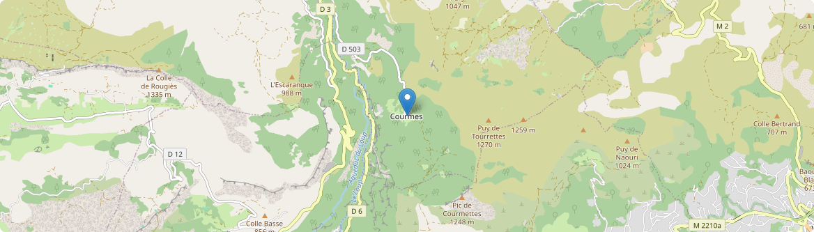 Courmes - Carte