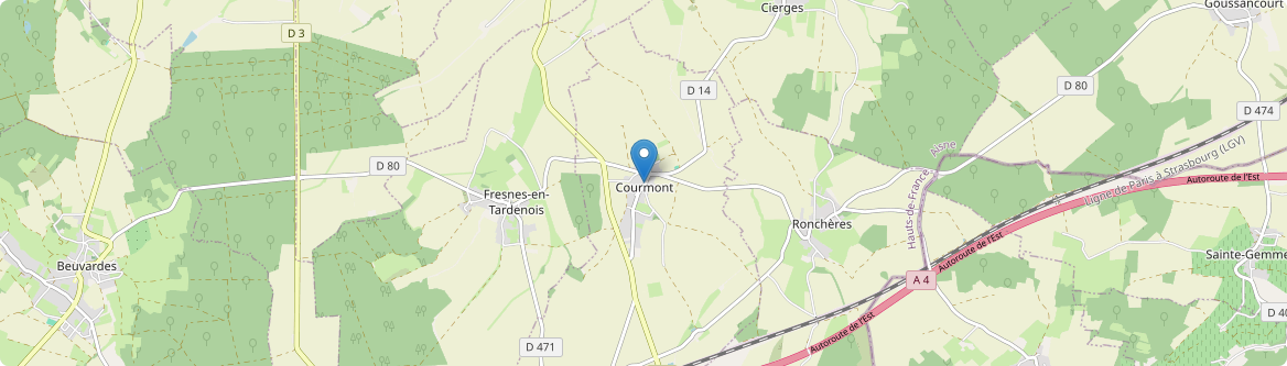Courmont - Carte
