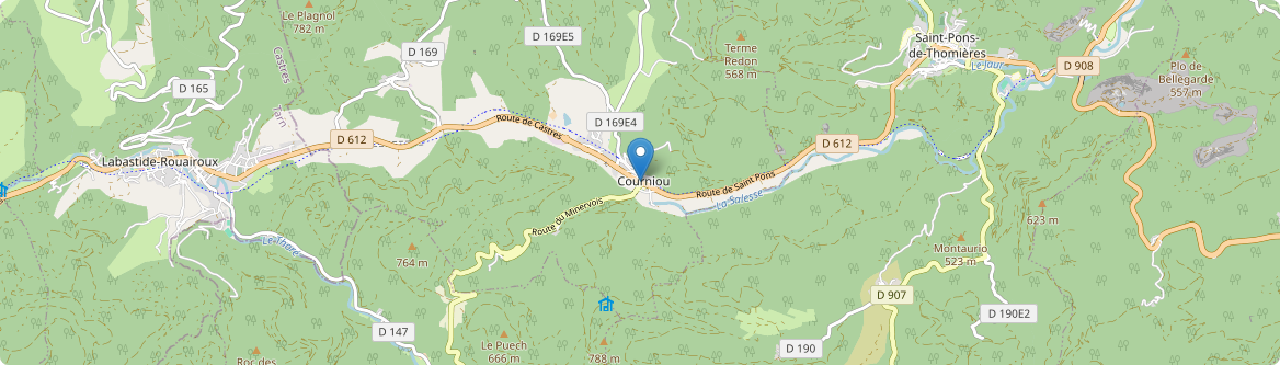 Courniou - Carte