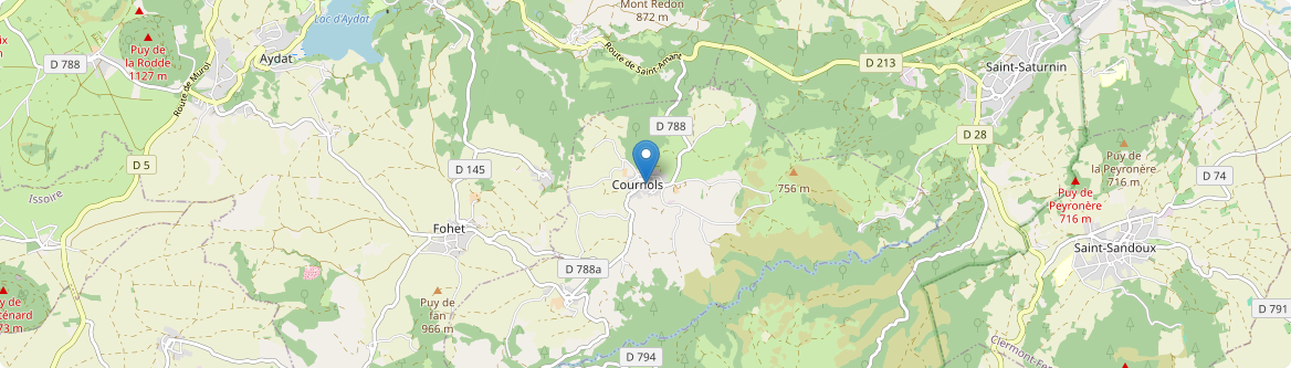 Cournols - Carte