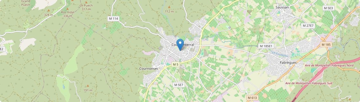 Cournonterral - Carte