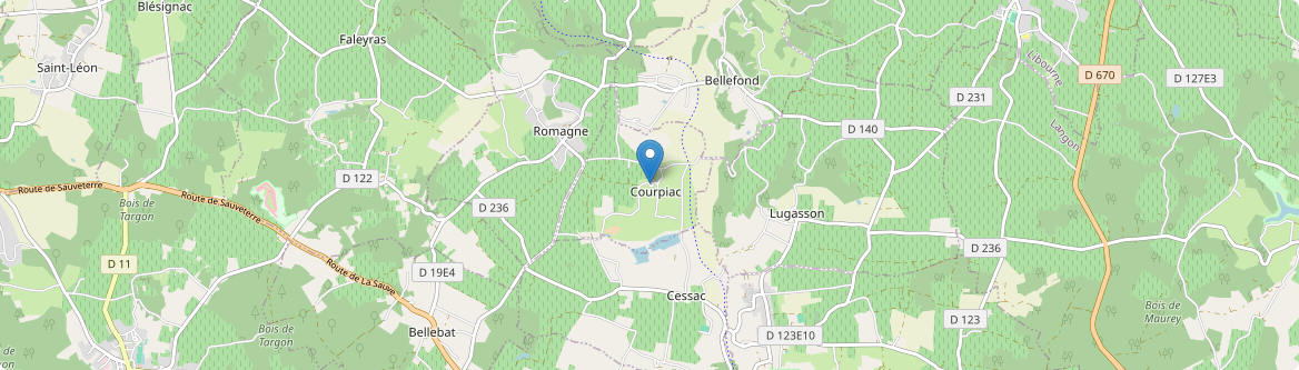 Courpiac - Carte