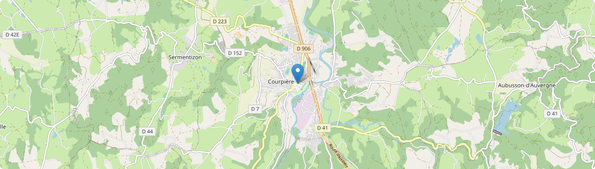 Courpière - Carte