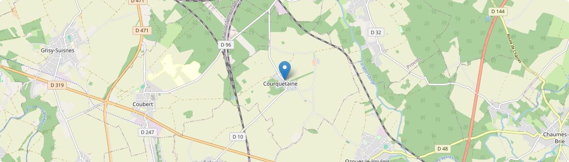 Courquetaine - Carte