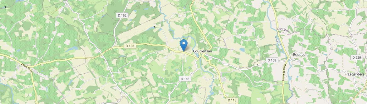Courrensan - Carte