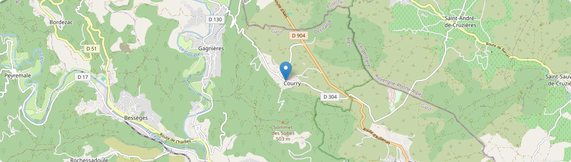 Courry - Carte