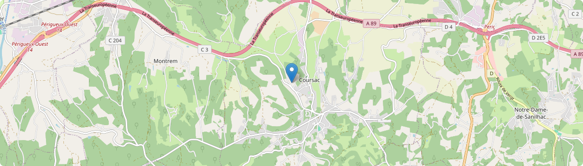 Coursac - Carte