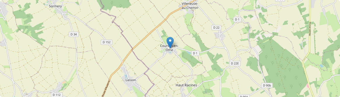 Coursan-en-Othe - Carte