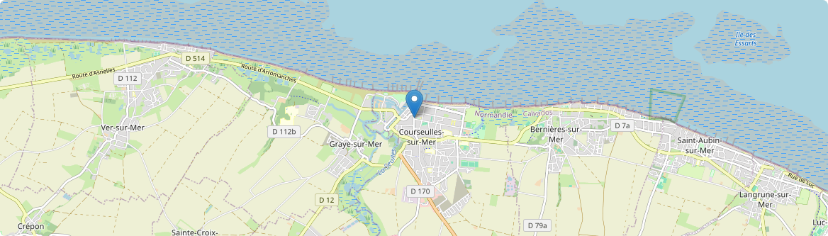 Courseulles-sur-Mer - Carte