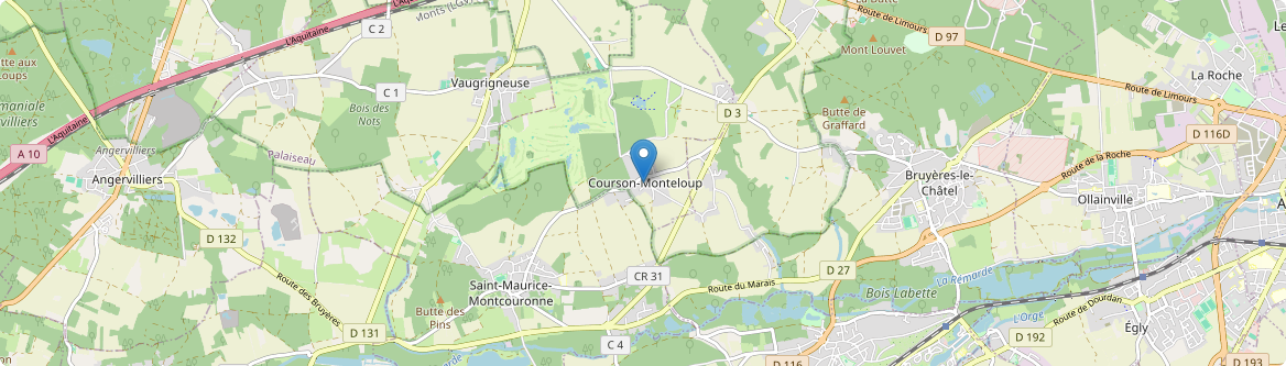 Courson-Monteloup - Carte
