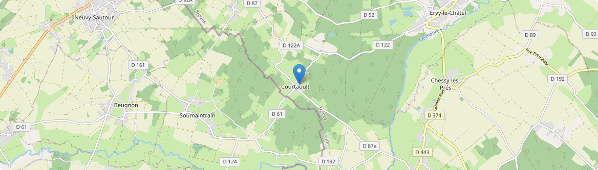Courtaoult - Carte