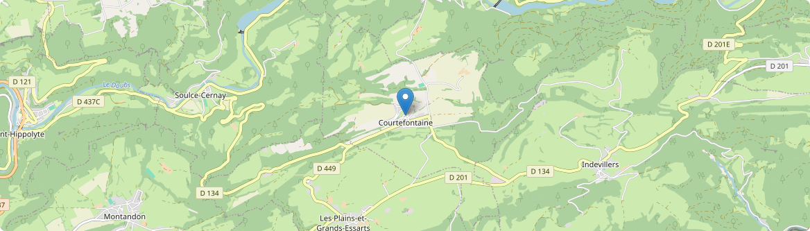 Courtefontaine - Carte