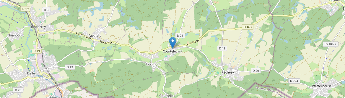 Courtelevant - Carte