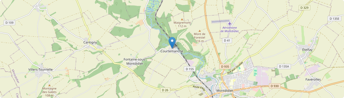 Courtemanche - Carte