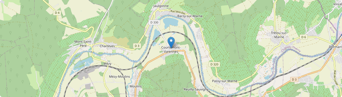 Courtemont-Varennes - Carte