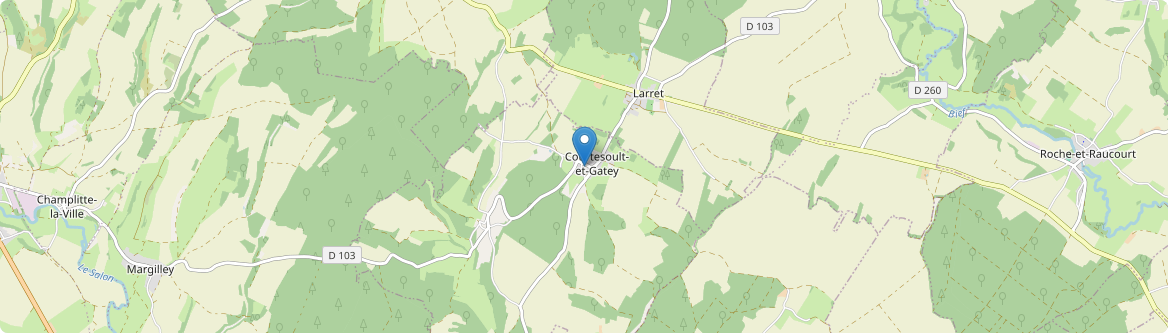 Courtesoult-et-Gatey - Carte