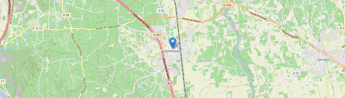 Courthézon - Carte