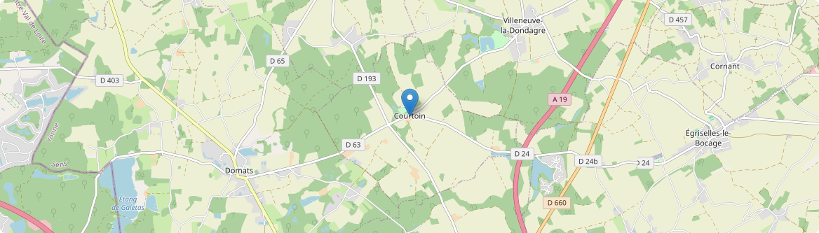 Courtoin - Carte