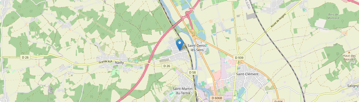 Courtois-sur-Yonne - Carte