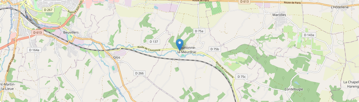 Courtonne-la-Meurdrac - Carte