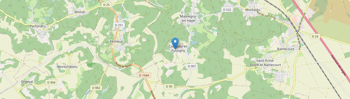 Courtrizy-et-Fussigny - Carte