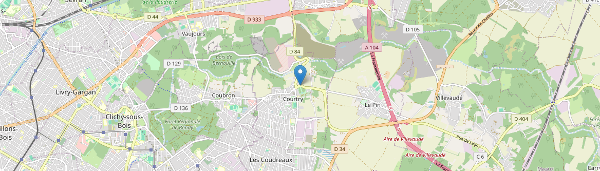 Courtry - Carte