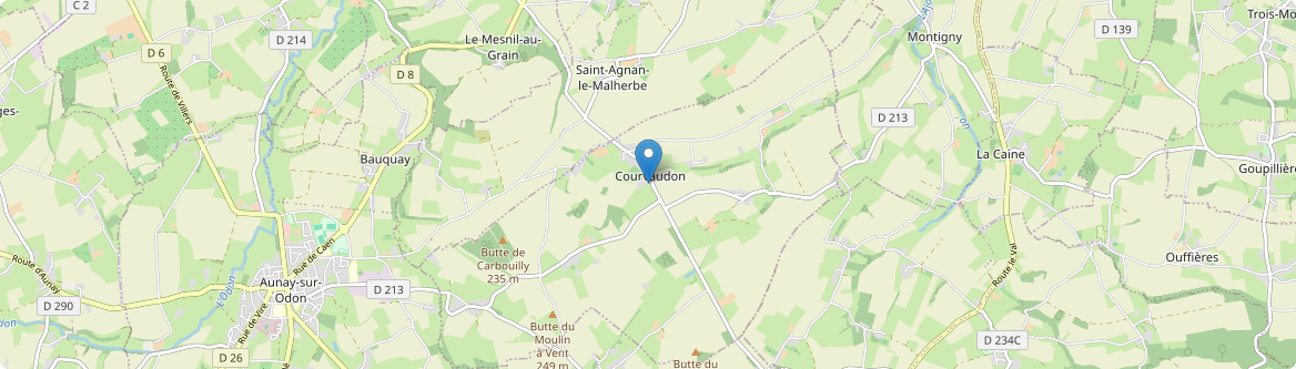 Courvaudon - Carte