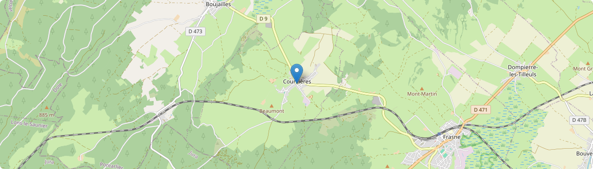 Courvières - Carte