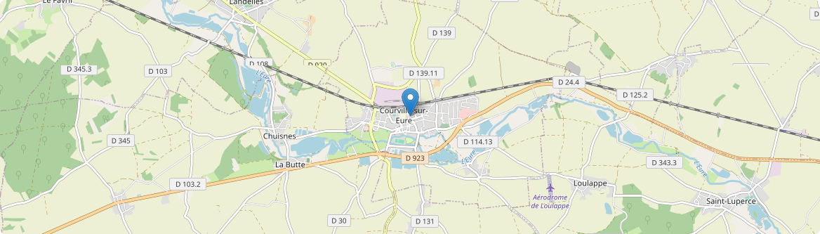 Courville-sur-Eure - Carte