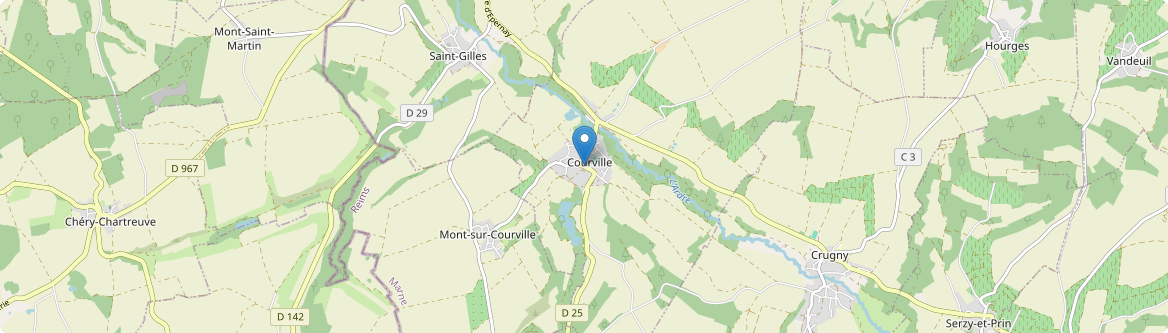 Courville - Carte