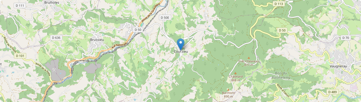 Courzieu - Carte