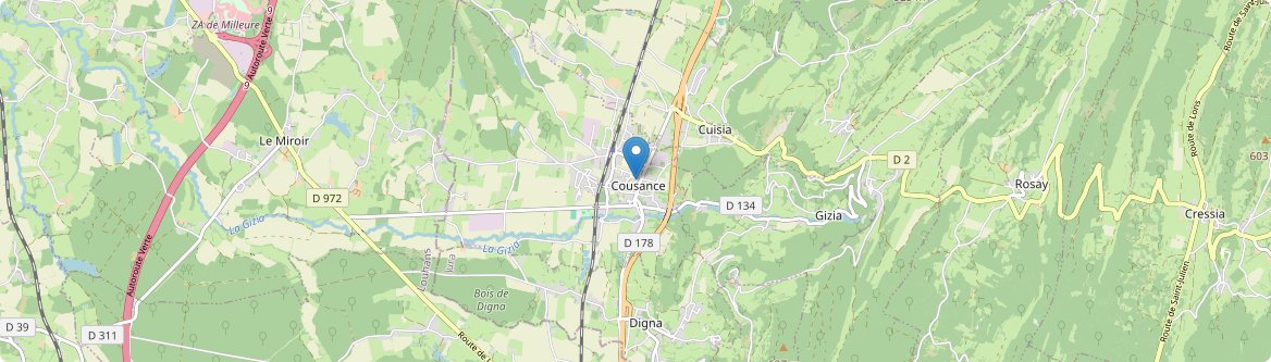 Cousance - Carte