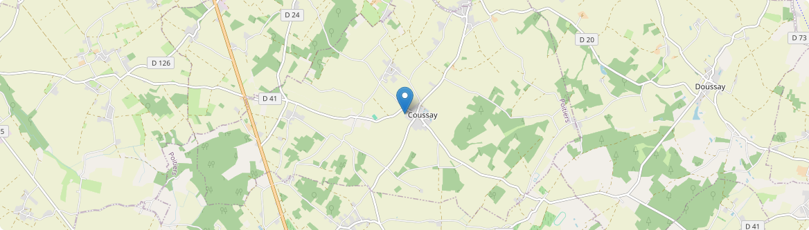 Coussay - Carte