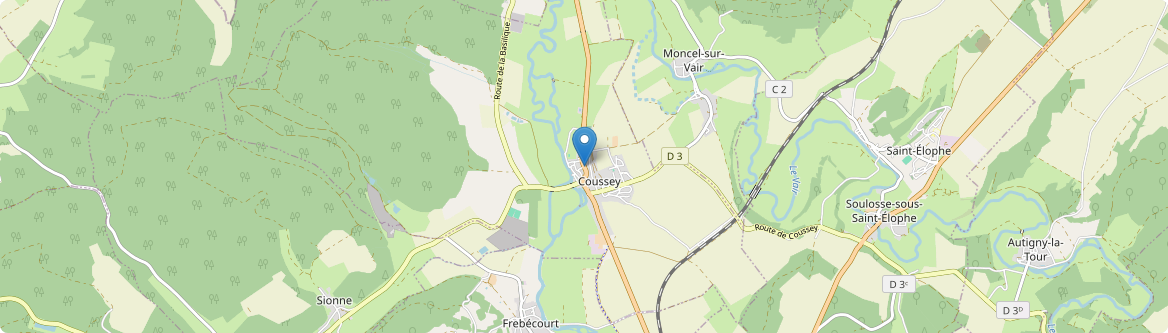 Coussey - Carte