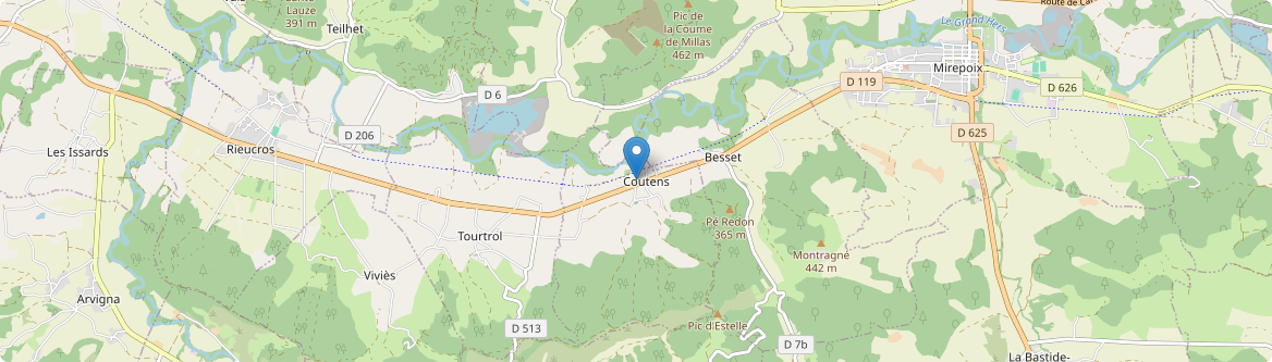 Coutens - Carte
