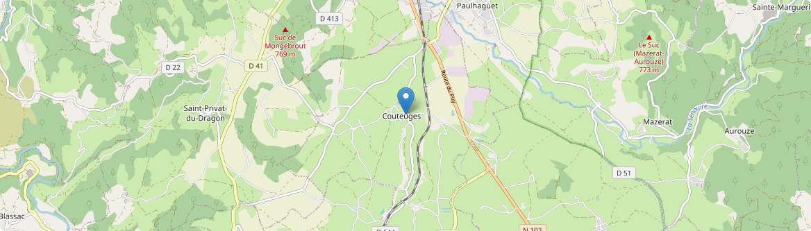 Couteuges - Carte