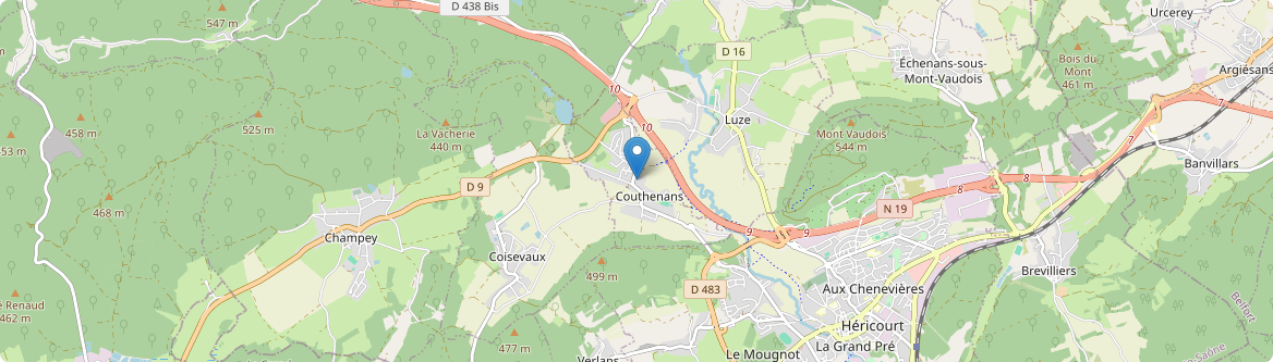 Couthenans - Carte